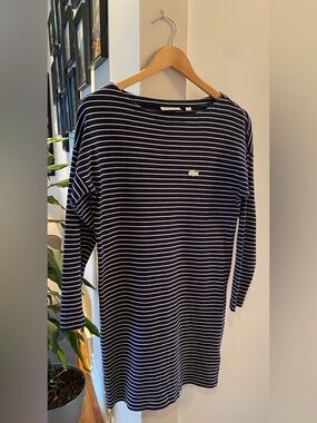 Robe manches longues Lacoste Striped Long-Sleeve Dress